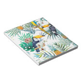 Tropische zomer waterverf van ananas Parrot Notitieblok (Schuin)