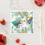 Tropische zomer waterverf van ananas Parrot Servet (Insitu)