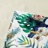 Tropische zomer waterverf van ananas Parrot Strandlaken (In situ)