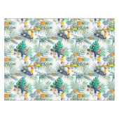 Tropische zomer waterverf van ananas Parrot Tafelkleed (Voorkant (Horizontaal))