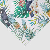 Tropische zomer waterverf van ananas Parrot Tissuepapier (Detail)