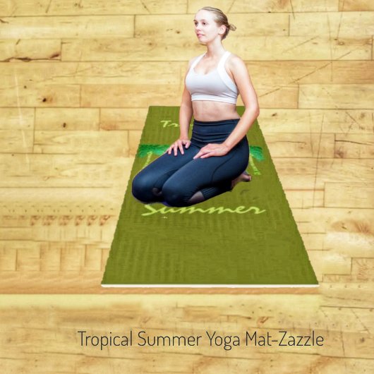 Tropische zomer yogamat