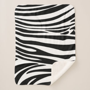 Tropische zomer Zebra Stripes Trendy Pattern Sherpa Deken
