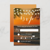 Tropische zomer Zonnestrand Beach Weddenschap RSVP (Voorkant / Achterkant)