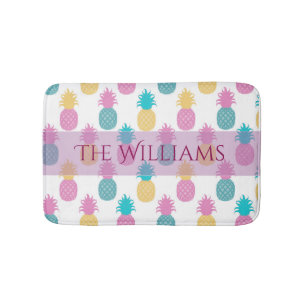 Tropische zomeranananassen badmat
