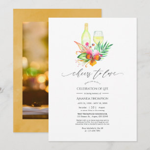 Tropische zomerbakkerij wijnfeestdag Inv Kaart