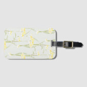 Tropische zomerbloem bagagelabel (Voorkant (horizontaal))