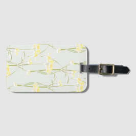 Tropische zomerbloem bagagelabel