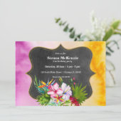 Tropische zomerbloemen Hibiscus Kaart (Staand voorkant)