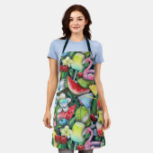 Tropische zomercocktails Flamingo Modern Patroon Schort (Gedragen)