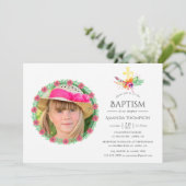 Tropische zomerdoop of doop kaart (Staand voorkant)