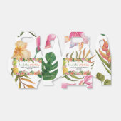 Tropische zomerFloral Birthday Favor Box Bedankdoosjes (Uitgevouwen)