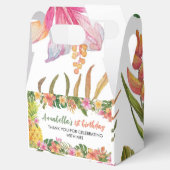 Tropische zomerFloral Birthday Favor Box Bedankdoosjes (Geopend)