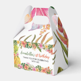 Tropische zomerFloral Birthday Favor Box Bedankdoosjes