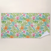 Tropische zomerhanddoek strandlaken (Voorkant)