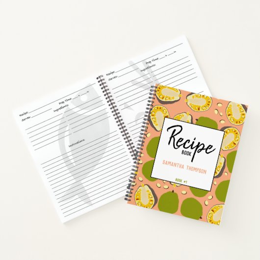 Tropische zomerjassen Patroon - Recipe Cookbook Notitieboek (Binnen)