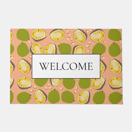 Tropische zomerjassen Patroon - Welkom Deurmat (Voorkant)