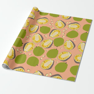 Tropische zomerjassen Pattern - Exotic Fruit Cadeaupapier