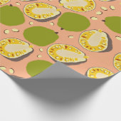 Tropische zomerjassen Pattern - Exotic Fruit Cadeaupapier (Hoek)