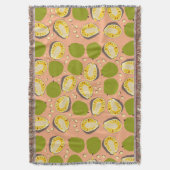 Tropische zomerjassen Pattern - Exotic Fruit Deken (Voorkant Verticaal)