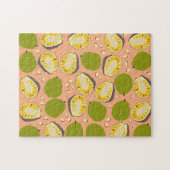 Tropische zomerjassen Pattern - Exotic Fruit Legpuzzel (Horizontaal)