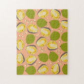 Tropische zomerjassen Pattern - Exotic Fruit Legpuzzel (Verticaal)