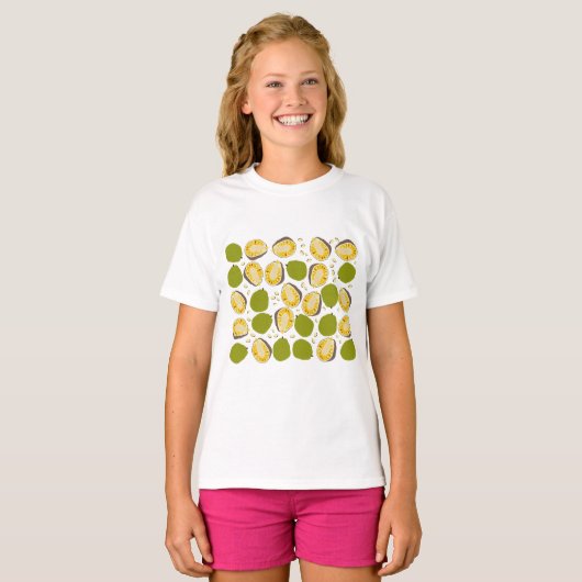 Tropische zomerjassen Pattern - Exotic Fruit T-shirt (Voorkant volledig)
