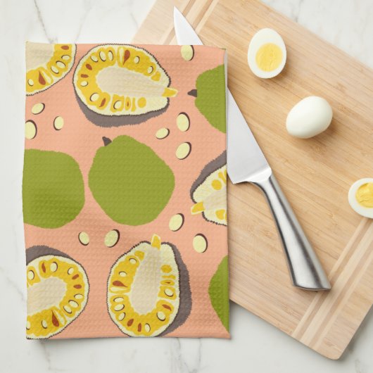 Tropische zomerjassen Pattern - Exotic Fruit Theedoek (Quarter Fold)