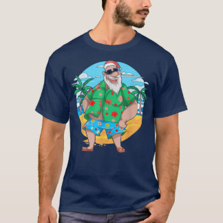 Tropische zomerkerstkerstmis Palm Trees Kerstmis I T-shirt