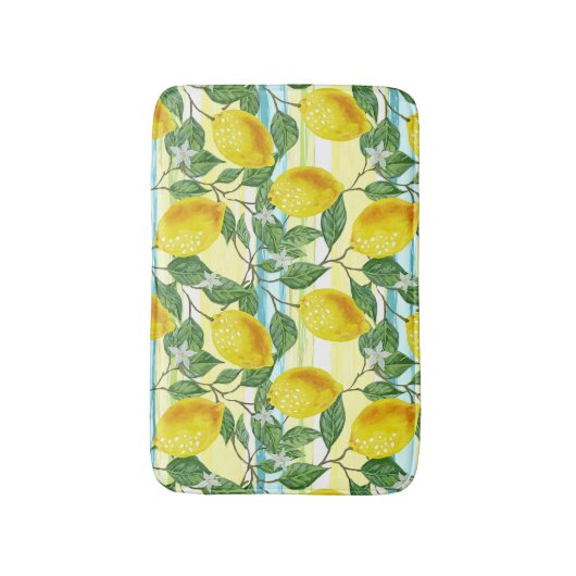 Tropische zomerlemonpomp badmat (Voorkant Verticaal)