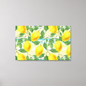 Tropische zomerlemonpomp canvas afdruk (Voorkant)
