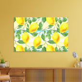 Tropische zomerlemonpomp canvas afdruk (Insitu (Woonkamer))