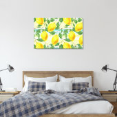Tropische zomerlemonpomp canvas afdruk (Insitu (Slaapkamer))