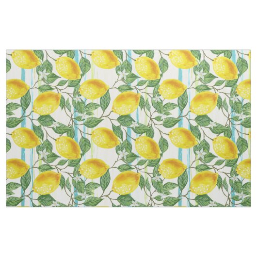 Tropische zomerlemonpomp stof (Fat Quarter)