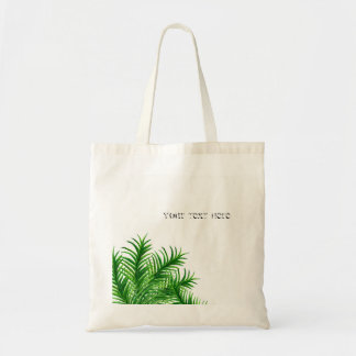 Tropische zomerpalm Canvas tas van leder in de boo