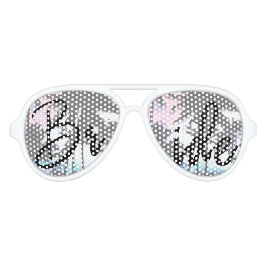 Tropische zomerpalm Trees roze blauwe zonnehemel Aviator Zonnebril (Voorkant)