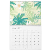 Tropische zomerpalmbomen kalender (Jan 2027)