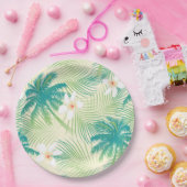 Tropische zomerpalmbomen papieren bordje (Feest)