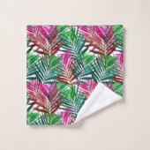 Tropische zomerpalmen bad handdoek (Wasdoekje)