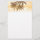 Tropische zomerpalmen briefpapier (Achterkant)