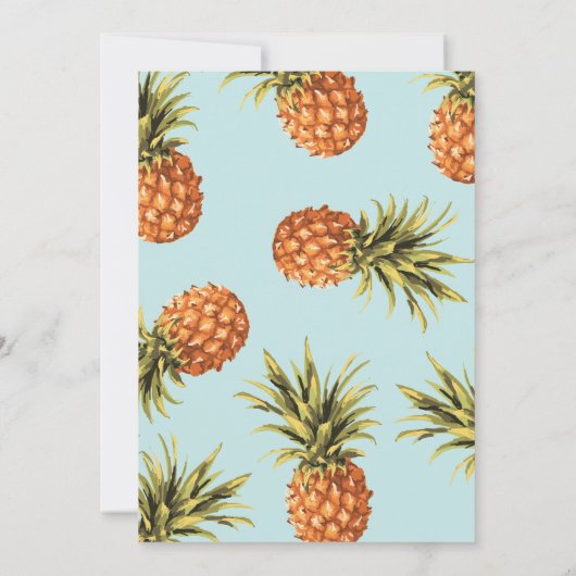 Tropische zomerparen Weddenschap Kaart (Achterkant)