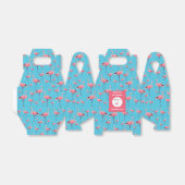 Tropische zomerroze Flamingo patroon Birthday Bedankdoosjes (Uitgevouwen)