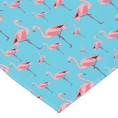 Tropische zomerroze Flamingo patroon Korte Tafelloper (Hoek)
