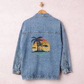 Tropische zomerscène denim jacket (Hangar)