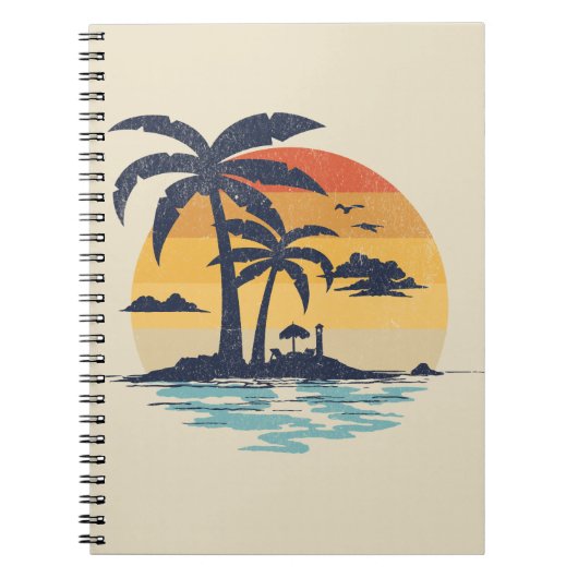 Tropische zomerscène notitieboek (Voorkant)
