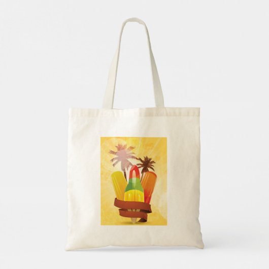 Tropische zomerse Canvas tas (Achterkant)