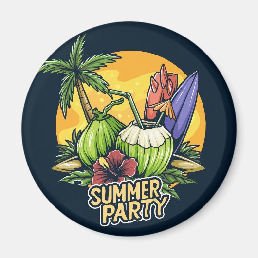 Tropische zomertijd magneet (Voorkant)