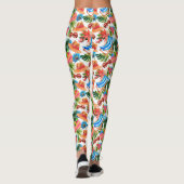Tropische zomervakantie-batenpatroon leggings (Achterkant)