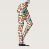 Tropische zomervakantie-batenpatroon leggings (Rechts)
