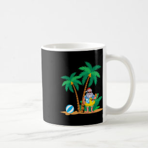 Tropische zomervakantie grappige kerstman Kerstmis Koffiemok